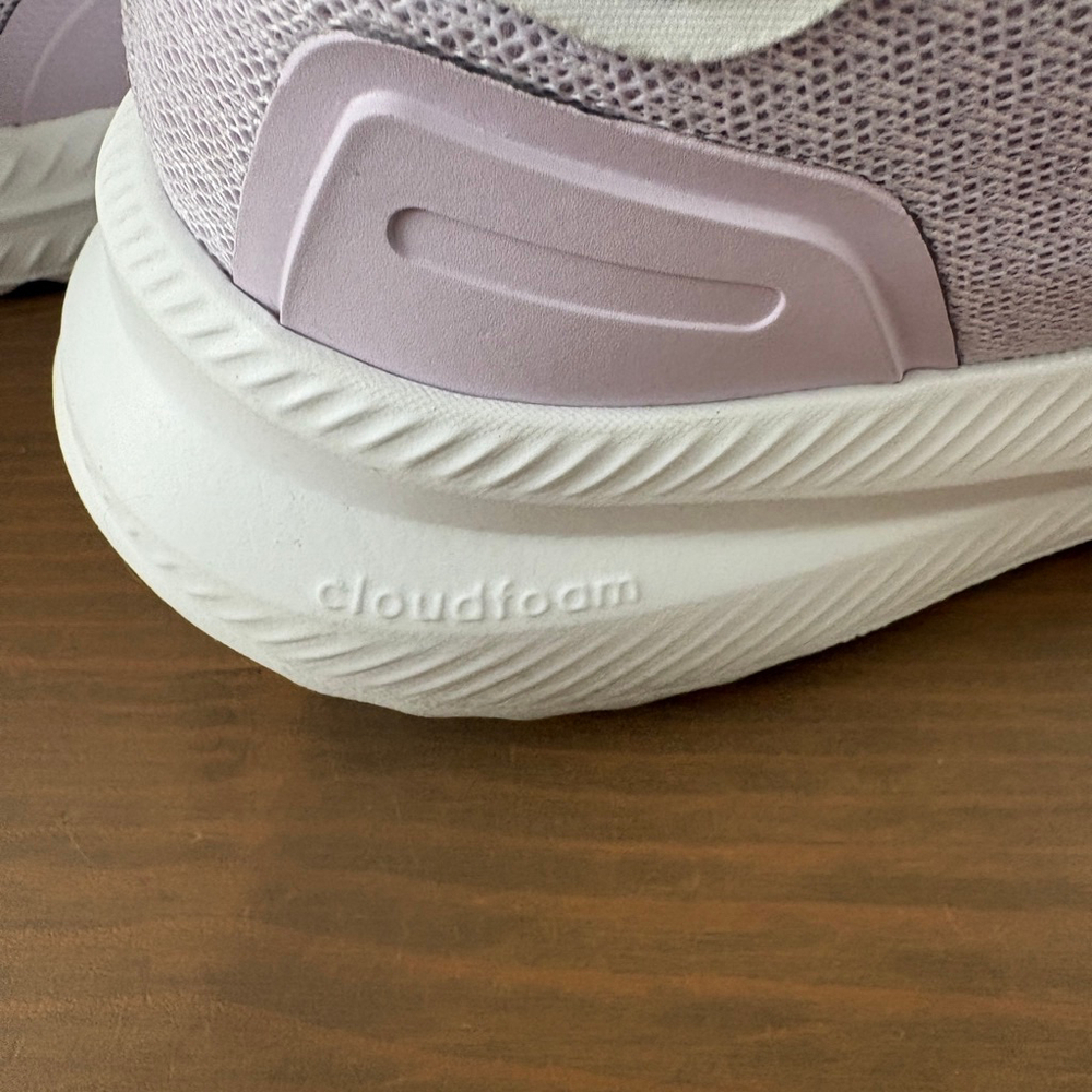 Women's Adidas Cloudfoam Purple White Athletic Shoes Size 5 - Picture 5 of 7